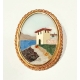 Brooch and pendant countryside scene
