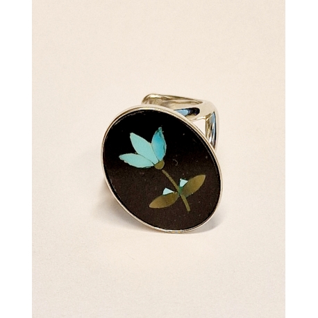 Ring Turquoise flower